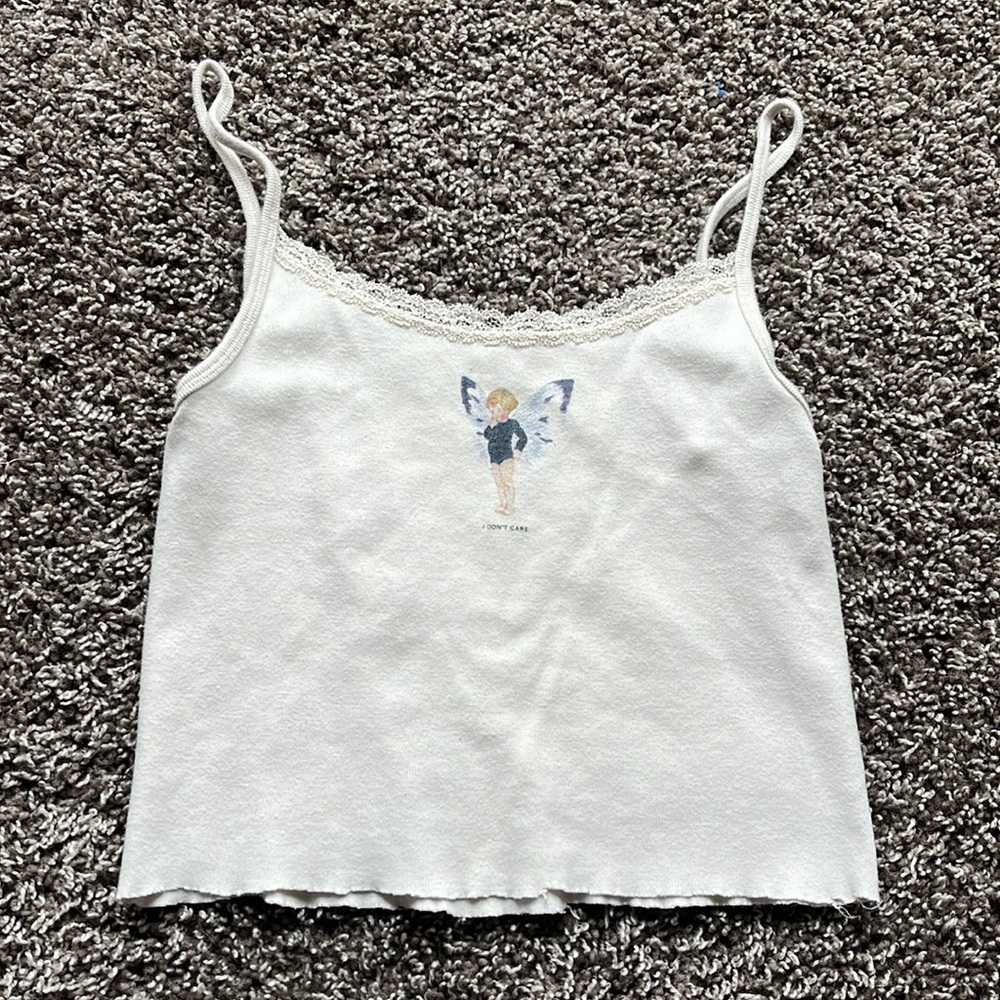 Skylar I Don’t Care Brandy Melville Tank Top